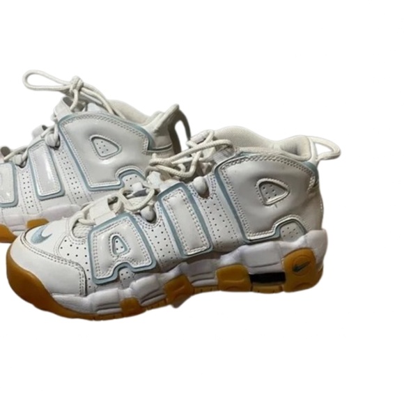 Nike Air More Uptempo Ocean Bliss White Aqua Gum 415082-107 Size 4.5Y (6 -6.5 W) - Picture 5 of 13